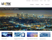 Tablet Screenshot of leotek.com
